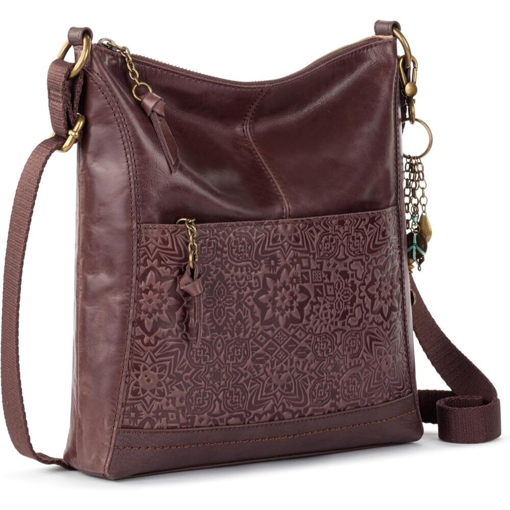 Leather Crossbody Bag Women's Adjustable Strap Recycled Peta Certified - Picture 3 of 7